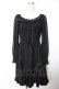 画像1: axes femme / 編み上げオフショルワンピース  黒 Y-25-11-26-153-AX-OP-SZ-ZY (1)