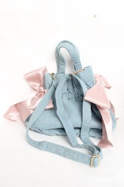 画像3: Maison de FLEUR / デニムギャザー2Wayトートバッグ  デニム Y-25-11-26-017-LO-BG-SZ-ZY
