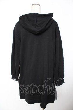 画像2: axes femme / ロング丈プルパーカー  黒 Y-25-11-26-154-AX-TO-SZ-ZY