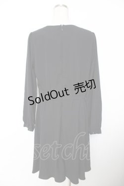 画像2: axes femme / カシュクールワンピース  黒 Y-25-11-26-155-AX-OP-SZ-ZY