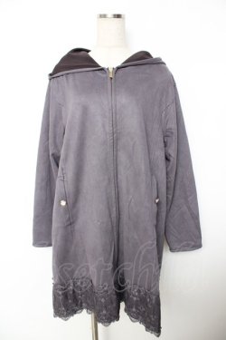 画像1: axes femme / フード付コーディガン  ラベンダー Y-25-11-26-157-AX-TO-SZ-ZY