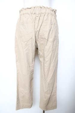 画像2: axes femme / 綿麻クロップドパンツ L ベージュ Y-25-11-26-159-AX-PA-SZ-ZY