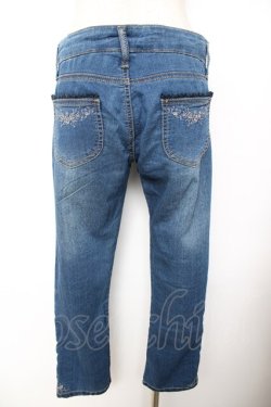 画像2: axes femme / 刺繍入りストレッチデニムパンツ L ウォッシュ Y-25-11-26-160-AX-PA-SZ-ZY