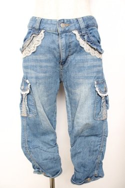 画像1: axes femme / カーゴ風デニムパンツ L ウォッシュ Y-25-11-26-161-AX-PA-SZ-ZY