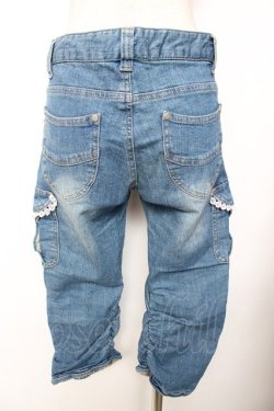 画像2: axes femme / カーゴ風デニムパンツ L ウォッシュ Y-25-11-26-161-AX-PA-SZ-ZY