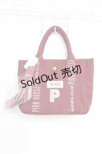 PINK HOUSE / ロゴ刺 2wayバック  赤 Y-25-11-26-018-LO-BG-SZ-ZY