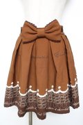 Ank Rouge / ホイップチョコレートスカート M ブラウン Y-25-11-26-165-CA-SK-SZ-ZY