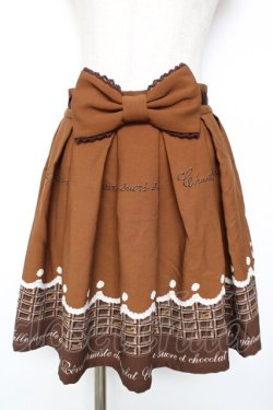 画像1: Ank Rouge / ホイップチョコレートスカート M ブラウン Y-25-11-26-165-CA-SK-SZ-ZY