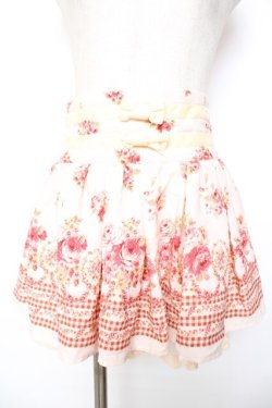 画像1: LIZ LISA / ギンガム×花柄プリントパンツ 0 ピンク Y-25-11-26-167-LO-PA-SZ-ZY