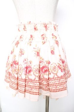 画像2: LIZ LISA / ギンガム×花柄プリントパンツ 0 ピンク Y-25-11-26-167-LO-PA-SZ-ZY