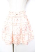 LIZ LISA / スイートフラワー柄スカート 0 オフ×ピンク Y-25-11-26-168-LO-SK-SZ-ZY