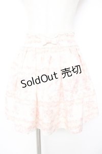 LIZ LISA / スイートフラワー柄スカート 0 オフ×ピンク Y-25-11-26-168-LO-SK-SZ-ZY