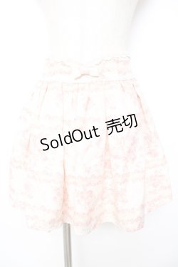 画像1: LIZ LISA / スイートフラワー柄スカート 0 オフ×ピンク Y-25-11-26-168-LO-SK-SZ-ZY