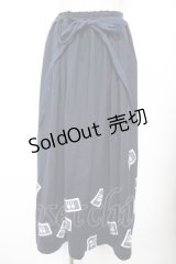 PINK HOUSE / ワッペンスカート  紺 Y-25-11-26-169-LO-SK-SZ-ZY