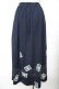 画像2: PINK HOUSE / ワッペンスカート  紺 Y-25-11-26-169-LO-SK-SZ-ZY (2)