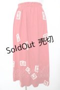 PINK HOUSE / ワッペンスカート  赤 Y-25-11-26-170-LO-SK-SZ-ZY