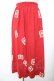 画像1: PINK HOUSE / ワッペンスカート  赤 Y-25-11-26-170-LO-SK-SZ-ZY (1)