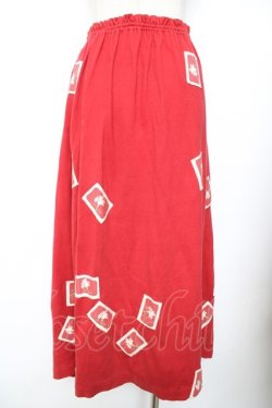 画像2: PINK HOUSE / ワッペンスカート  赤 Y-25-11-26-170-LO-SK-SZ-ZY