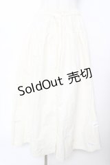 PINK HOUSE / 裾ワッペンスカート  生成り Y-25-11-26-171-LO-SK-SZ-ZY