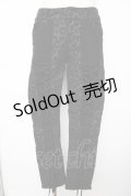 SEX POT ReVeNGe / ヒョウ柄レースアップパンツ M 黒 Y-25-11-26-173-SP-PA-SZ-ZY