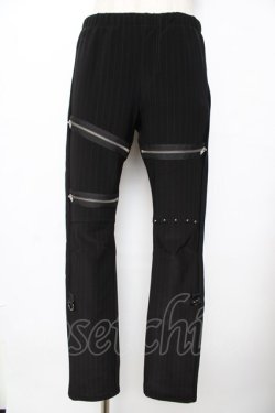 画像1: SEX POT ReVeNGe / ZIPギミックストレッチパンツ M 黒 Y-25-11-26-175-SP-PA-SZ-ZY