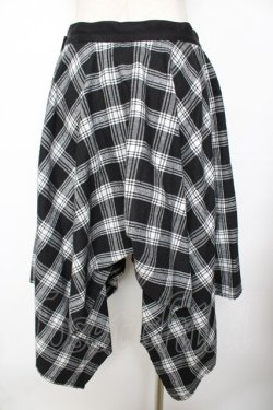 画像2: SEX POT ReVeNGe / チェク柄ランダムヘムスカート M 黒 Y-25-11-26-179-SP-SK-SZ-ZY