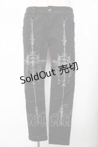 SEX POT ReVeNGe / SEXCOLOR STITCH SKINNY PANTS M 黒 Y-25-11-26-182-SP-PA-SZ-ZY