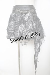 SEX POT ReVeNGe / レイヤードアシメシフォンスカート M 黒 Y-25-11-26-183-SP-SK-SZ-ZY