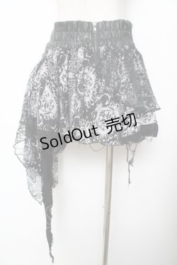 画像2: SEX POT ReVeNGe / レイヤードアシメシフォンスカート M 黒 Y-25-11-26-183-SP-SK-SZ-ZY