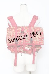 PINK HOUSE / 花柄リュック  赤 Y-25-11-26-019-LO-BG-SZ-ZY