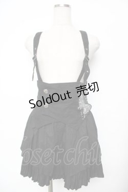 画像1: ALGONQUINS / 蜘蛛の巣刺繍スカート F 黒 Y-25-11-26-185-AL-SK-SZ-ZY