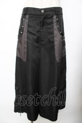 ALGONQUINS / 裾ZIPワイドパンツ F 黒 Y-25-11-26-186-AL-PA-SZ-ZY