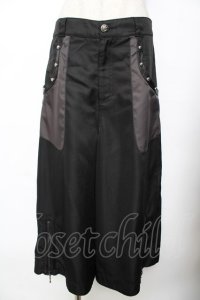 ALGONQUINS / 裾ZIPワイドパンツ F 黒 Y-25-11-26-186-AL-PA-SZ-ZY