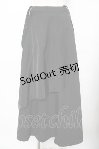 ALGONQUINS / レイヤードスカート F 黒 Y-25-11-26-187-AL-SK-SZ-ZY