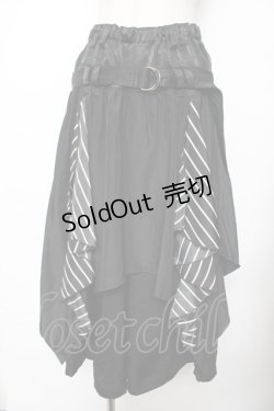 画像1: ALGONQUINS / レイヤード風パンツ F 黒 Y-25-11-26-188-AL-PA-SZ-ZY