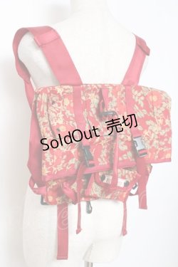 画像2: PINK HOUSE / 花柄リュック  赤 Y-25-11-26-019-LO-BG-SZ-ZY