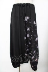 ALGONQUINS / しぶきツートンサルエルパンツ F 黒 Y-25-11-26-192-AL-PA-SZ-ZI