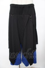 ALGONQUINS / レイヤードパンツ F 黒×青 Y-25-11-26-195-AL-PA-SZ-ZY