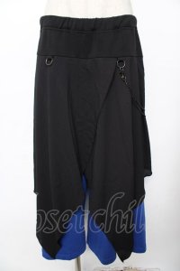 ALGONQUINS / レイヤードパンツ F 黒×青 Y-25-11-26-195-AL-PA-SZ-ZY