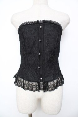 画像1: Moi-meme-Moitie / オーバーチュールコルセット 2 ブラック Y-25-11-26-199-MO-TO-SZ-ZY
