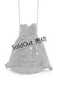 ATELIER BOZ / 巾着バック  黒 Y-25-11-26-020-EL-BG-SZ-ZY