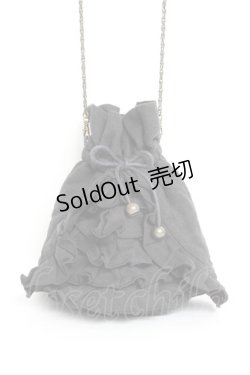 画像1: ATELIER BOZ / 巾着バック  黒 Y-25-11-26-020-EL-BG-SZ-ZY