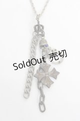 SEX POT ReVeNGe / 手錠×クロスネックレス  シルバー Y-25-11-26-003-SP-AC-SZ-ZY