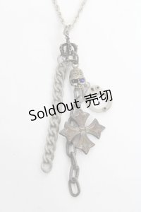 SEX POT ReVeNGe / 手錠×クロスネックレス  シルバー Y-25-11-26-003-SP-AC-SZ-ZY
