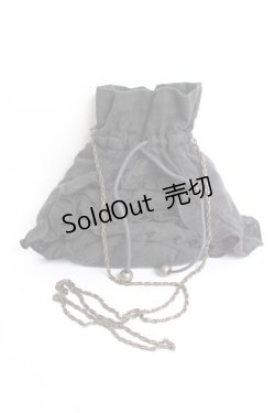 画像4: ATELIER BOZ / 巾着バック  黒 Y-25-11-26-020-EL-BG-SZ-ZY