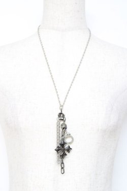 画像2: SEX POT ReVeNGe / 手錠×クロスネックレス  シルバー Y-25-11-26-003-SP-AC-SZ-ZY