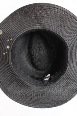 画像6: SEX POT ReVeNGe / スカルスタッズストローハット  黒 Y-25-11-26-023-SP-ZA-SZ-ZY