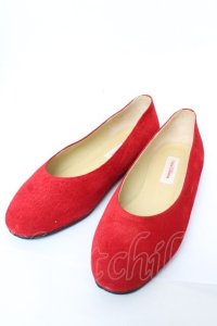 WONDERFUL WORLD / スウェード調パンプス M 赤 Y-25-11-30-043-LO-SH-SZ-ZY