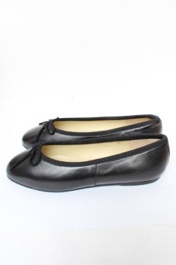 画像2: PINK HOUSE / リボン付きフラットパンプス M 黒 Y-25-11-30-044-LO-SH-SZ-ZY