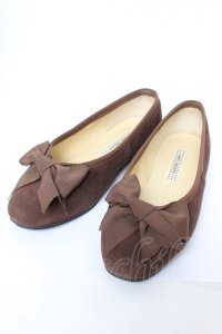 KANEKO ISAO / リボンスウェードパンプス M ブラウン Y-25-11-30-045-EL-SH-SZ-ZY